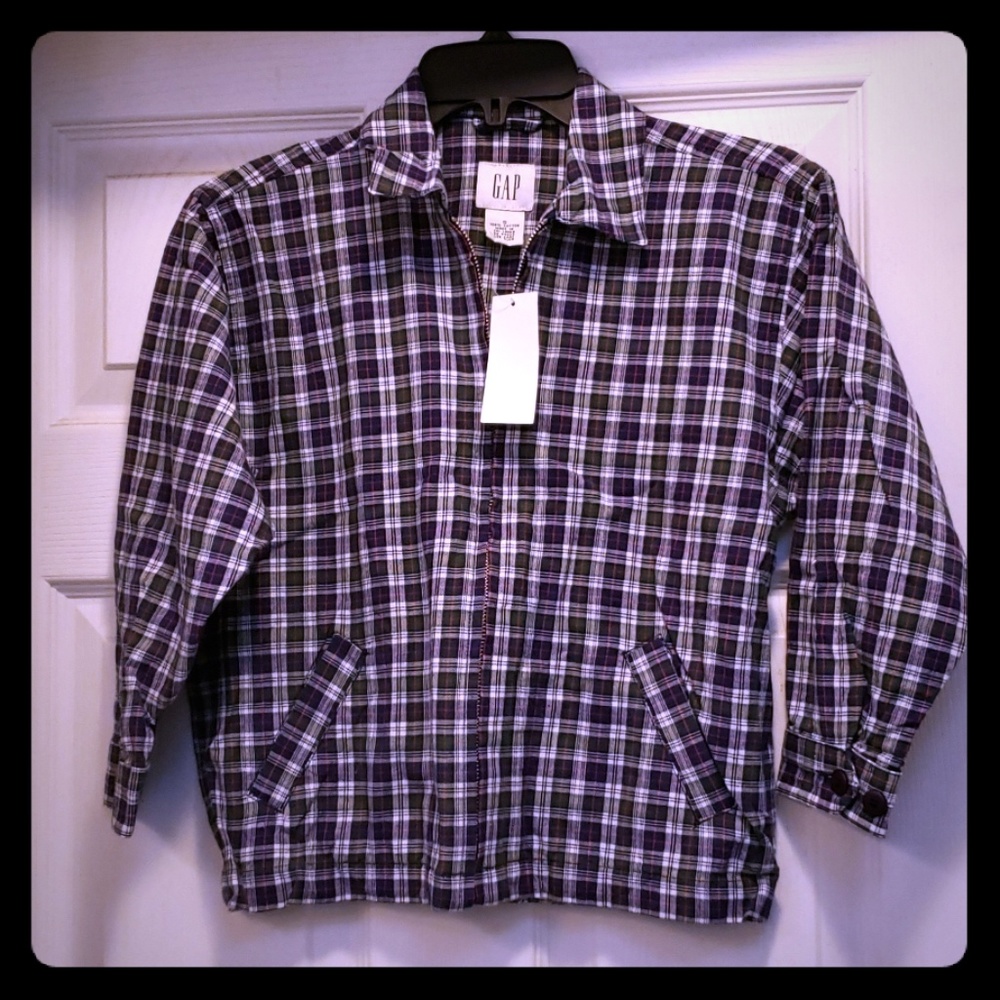 Gap boys plaid jacket